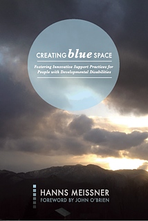 Creating Blue Space - book cover - sun breaking through clouds after the storm