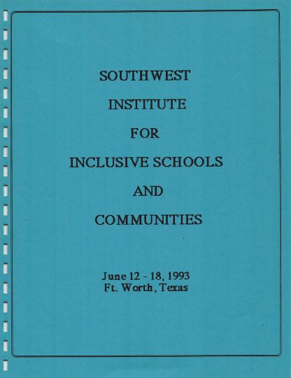 Southwest Inst for Inclusive Schools.cover
