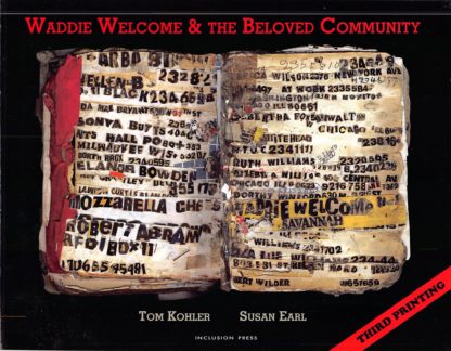 Waddie Welcome book cover 0 a page from hand made phone book